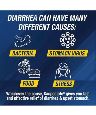 Kaopectate Vanilla Multi-Symptom - Diarrhea Medication for Adults with Bismuth Subsalicylate Anti-Diarrhea Medicine for Stomach Relief - 11oz (Pack of 2) Vanilla 11 Fl Oz (Pack of 2) - Buy Online on GoSupps.com