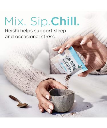 Four Sigmatic Organic Reishi Mushroom Hot Cacao Mix - Stress & Sleep Support | Calm & Relax | Vegan & Gluten-Free | 10 Count - Buy Online on GoSupps.com