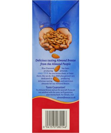 Blue Diamond Almond Breeze Unsweetened Milk 1 x 1000ml - Buy Online on GoSupps.com