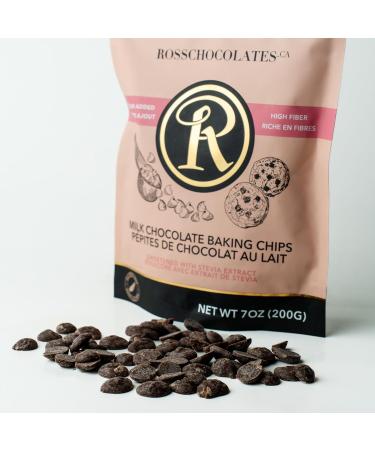Ross Chocolates Chocolate Baking Chips No Sugar Added (Milk Chocolate) - Sugar Free Chocolate Chips: Perfect for Keto Diets and Zero Sugar Treats. - Buy Online on GoSupps.com