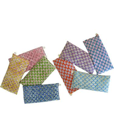 Peacegoods Lavender Eye Pillow (Pack of 8) - Weighted & Scented for Yoga, Relaxation, Sleep | USA Made Cotton, Aromatherapy - Leaf Pattern - Buy Online on GoSupps.com