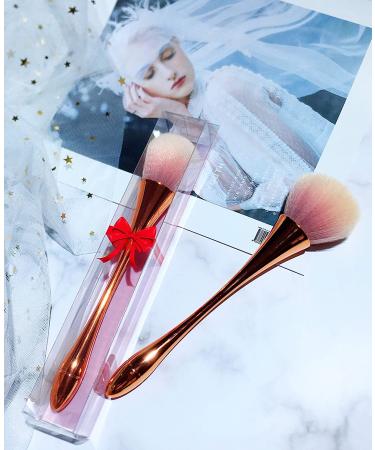 Super Large Mineral Powder Brush | Nail & Kabuki Makeup Brushes Set in Rose Gold | Professional Fluffy Foundation & Blush Brush for Daily Makeup - Buy Online on GoSupps.com