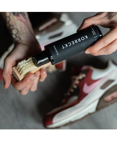 KORRECKT Cleanse - Ultimate Sneaker Cleaning Kit Sustainable Shoe Cleaner for Leather Suede Canvas & More Sneakerhead s Essential for Kicks Creps & White Shoes 150ml - Buy Online on GoSupps.com
