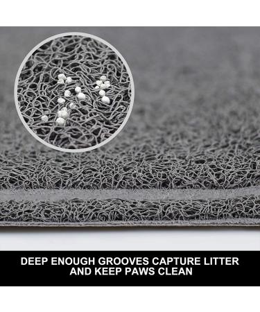 STELLAIRE CHERN Pet Feeding Mat 24x16 Inch - Waterproof, Easy to Clean, Non Slip Dog Food Mat in Grey - Buy Online on GoSupps.com