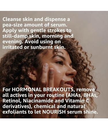 All-Natural Antioxidant Serum: 100% Vegan Collagen Serum Natural Hyaluronic Acid Vitamin C + Seaweed Ferments. For Hormonal Breakout Prone Skin 30ml |The SABI Active Nutrient Sensitive Skin Serum - Buy Online on GoSupps.com