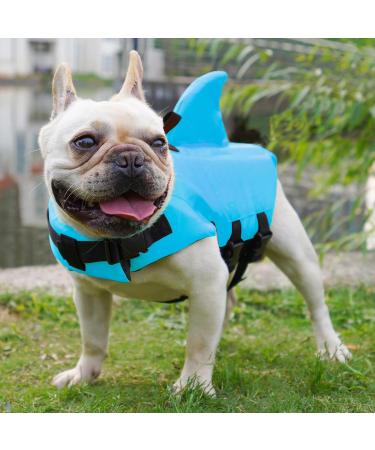 Fonlam Dog Life Jacket - Blue Vest for Small & Medium Dogs Safe Swimming Pool & Lifeguarding Vest - Buy Online on GoSupps.com