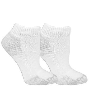 Dr. Scholl's womens 2 Pack Advanced Relief Non-binding Diabetic Low Cut Casual Sock White Shoe Size 4-10 US