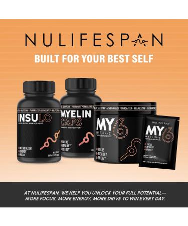 Myelin-6 Sampler Pack 10 Single Serve Packs Focus Supplement & Brain Wellness with AlphaSize Memory and Cognitive Function Support Orange Tangerine Flavor Gluten-Free Non-GMO 0.02 Ounce (Pack of 10) - Buy Online on GoSupps.com