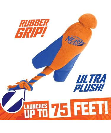 Nerf Dog Trackshot Arrowhead Launcher with Interactive Design Great for Fetch Launches up to 75 ft Single Unit Blue/Orange - Buy Online on GoSupps.com