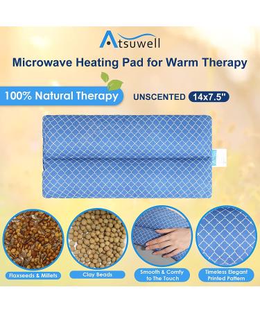 Atsuwell Microwave Heating Pad & Gel Ice Pack Combo - 2 Packs 14x7.5 for Hot Cold Therapy - Buy Online on GoSupps.com