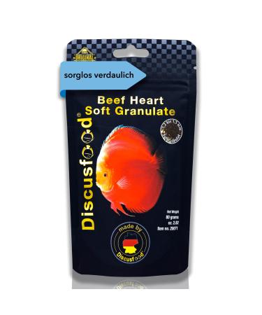 Discusfood Beef Heart XL Nourriture sous forme de granul s pour poisson-disque 80 g