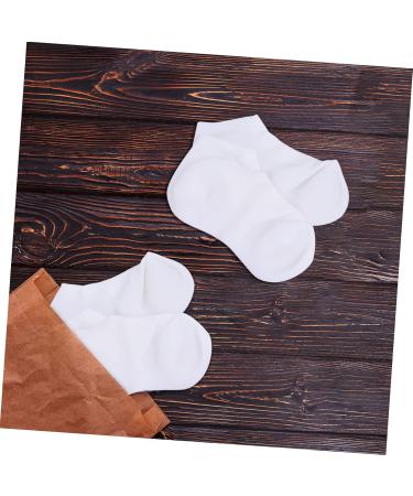 FOMIYES 1 Pair Protective Socks Pumps High Heels for Women Moisturizing Socks for Cracked Feet Dry Feet Foot Moisturizer Silicone Gel Heel Socks Sebs Cracked Socks Pedicure White Miss 19X12cm - Buy Online on GoSupps.com