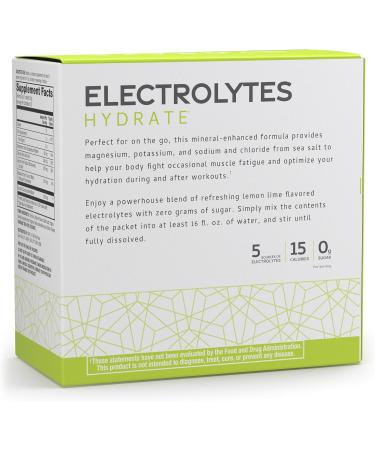 Dr. Mercola Pure Power Electrolytes - Supports Hydration & Muscle Function - Magnesium & Potassium Blend - 0 g Sugar per Serving - Lemon Lime - 30 Packets - Buy Online on GoSupps.com