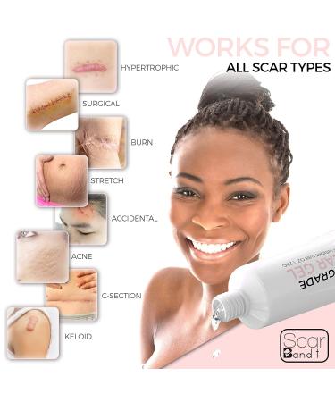 Scarbandit Advanced Scar Gel - Non-Sticky Silicone for Keloid, Stretch Marks, Acne & Surgical Scars - 45g - Buy Online on GoSupps.com