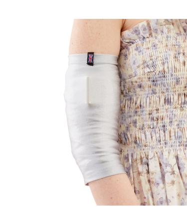 LimbO PICC Line Sleeve - Cover PICC line & Midline | Soft breathable stretchy lycra | Unisex (Extra Small Grey) XS Grey