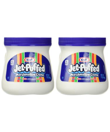 Kraft Jet Puffed Marshmallow Creme Spread 7oz (Pack of 2)