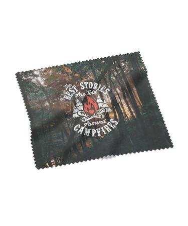 Urban Backwoods The Best Stories Are Told Around Campfires Microfiber Cloth Glasses Cleaning Cloth