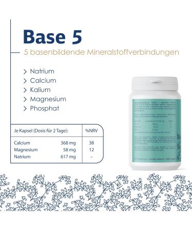 Dr.Wunder Base 5 - 250g Base Powder | Mineral Compounds for Optimal Health | Supports Body's Mineral Balance - Buy Online on GoSupps.com