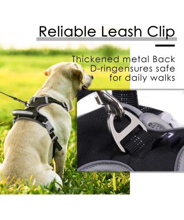 Thinkpet Anti-Zug Dog Harness with Handle | Adjustable Reflective Breathable No-Choke Design | Small Black (1 Pack) - International Shipping Available - Buy Online on GoSupps.com