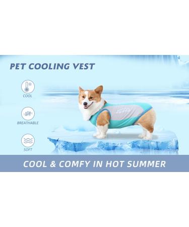 Dog Cooling Vest | Breathable Mesh Dog Jacket | Summer Cool & Comfortable Coat | 3XL Blue - Buy Online on GoSupps.com