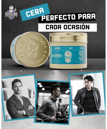  Bandido Bandido Hair Wax Blue 5 Men's medium hold hair wax shiny wet look Styling wax with fruity fragrance Styling fiber - Buy Online on GoSupps.com