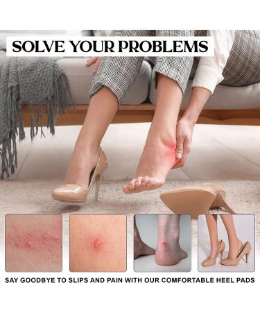 Beesoo Heel Grips Liner Cushions Inserts - 6 Pairs, for Women & Men, Prevent Heel Pain & Blisters, Make Loose Shoes Fit Tighter - Buy Online on GoSupps.com