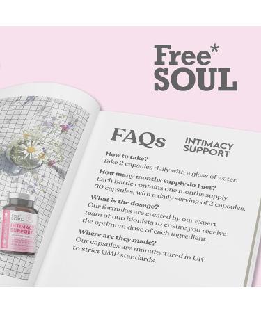 Intimacy Support for Women - Natural Booster with Tribulus Terrestris, Ashwagandha, Maca & Ginseng - Vegan, Gluten Free - 1 Month Supply - Made in UK by Free Soul - Buy Online on GoSupps.com