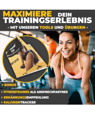 Road2goat Pilates Bar Fitness Stage with Resistance Straps & Bands - Women's Leg Training at Home - Gettic Muscle Coach & Training Manual - Buy Online on GoSupps.com