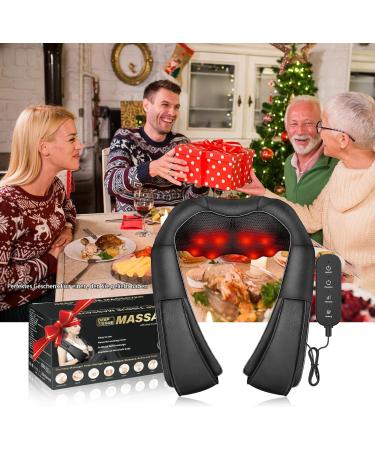 Ikristin Neck Massage Device - Upgraded 3D Shiatsu Massager with Remote Control Deep Tissue Relief & Warmth for Home & Car - Buy Online on GoSupps.com