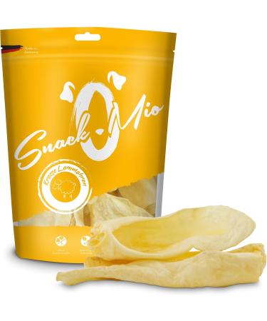Buy SnackOMio Premium Dog Snacks - Crispy Grain-Free Lamb Ears (500g) - International Shipping Available - Buy Online on GoSupps.com