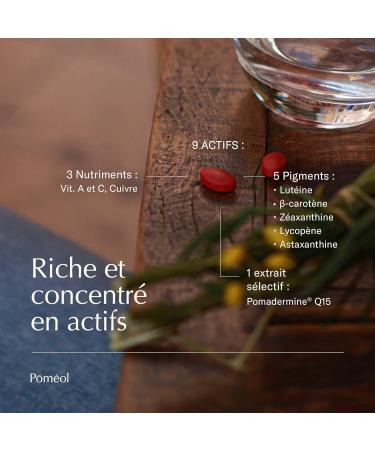 Pomeol | Self-Tanning Food Supplement | 30 Days | Continuous Pigmentation Tablets with or without Sun | 5 Natural Pigments Copper Vitamin C - Buy Online on GoSupps.com