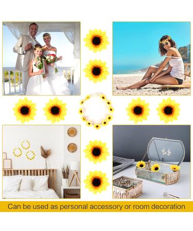 Sunflower Hair Band Set for Girls | 3-Piece Flower Headbands & 10 Sunflower Accessories - Perfect for Any Occasion - Buy Online on GoSupps.com