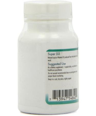 Nutricology Super D3 Dietary Supplement - Bone & Immune Support Cholecalciferol with C & E Vegetarian Capsules Gluten Free - 60 Count - Buy Online on GoSupps.com