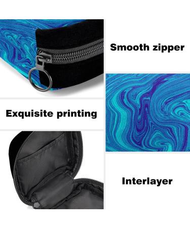 GIAPB Period Bag - Blue Marble Sanitary Napkin Storage & Makeup Pouch - Buy Online on GoSupps.com
