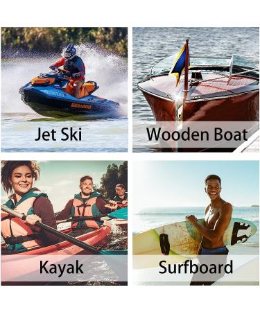 Bungee Dock Line 2-Pack with Stainless Steel Clip for Boats, PWC, Kayak, SeaDoo, Jet Ski, Pontoon, Canoe - Mooring Rope with Built-in Snubber and Accessories - Buy Online on GoSupps.com