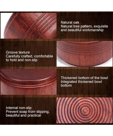 Premium Shaving Bowl & Soap | Exquisite Craftsmanship | Durable Natural Tree Pattern for Beard Shaving - International Shipping Available - Buy Online on GoSupps.com