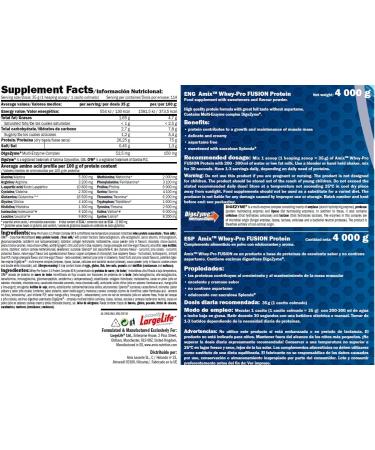  AMIX AMIX Whey Protein Pure Fusion Ultra-Filtered Serum Concentrate Chocolate Flavor Protein for Muscle Mass Gain Protein Isolate with Splenda Contains L-Glutamine 4 kg - Buy Online on GoSupps.com