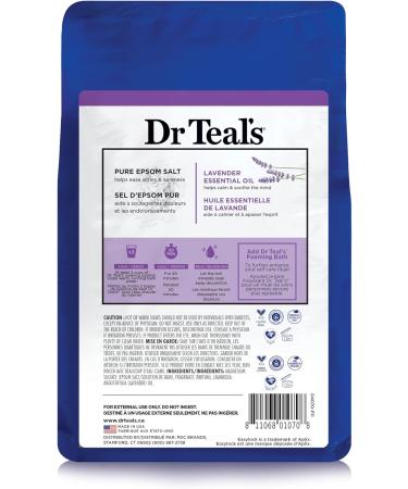 Dr Teal s Salt Soak with Pure Epsom Salt Soothe & Sleep with Lavender 3 lbs (Packaging May Vary) - Buy Online on GoSupps.com