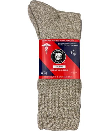 6 Pairs Merino Wool Thermal Diabetic Socks, Size Medium (US Men 9-11.5/Women 11-13) - Buy Online on GoSupps.com