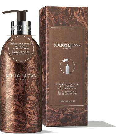 Molton Brown Re-Charge Black Pepper Bath and Shower Gel Limited Edition Infinite Bottle 400 ml - Buy Online on GoSupps.com