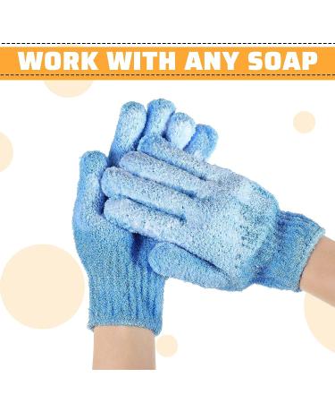 20 Pieces Exfoliating Gloves | Double Sided Bathing Glove for Body Scrub | Hand Scrub Mitt for Spa Massage | 9 Colors Available - Buy Online on GoSupps.com