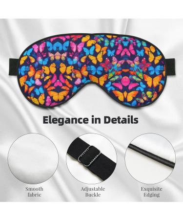 Buy SSIMOO Colorful Butterfly Sleep Mask - Adjustable Breathable & Fashionable Eye Mask for Comfortable Sleep | International Shipping Available - Buy Online on GoSupps.com