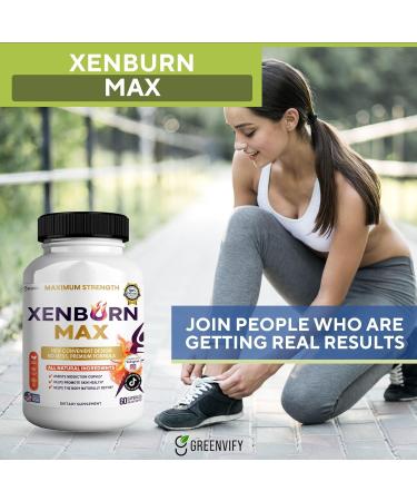 GREENVIFY Xenburn Max Dietary Supplement Maximum Strength 60 Capsules 30-Day Supply All Natural Ingredients (3) - Buy Online on GoSupps.com