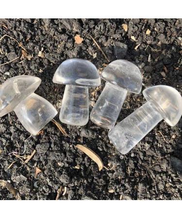 Natural Crystal Rough Home Decoration 40-50mm Crystal Mushroom Natural Clear Quartz Mushrooms Lovely Rose Crystal Gemstone Agaric Home Decoration Stones 1pc - Buy Online on GoSupps.com