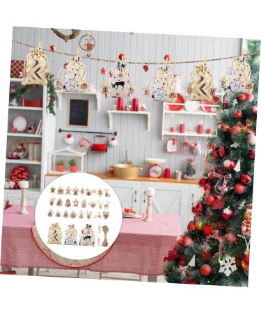 BCOATH 24pcs Candy Bag Refillable Advent Calendar Bags for Candy Christmas Sack Bag Candy Sacks Cloth - Buy Online on GoSupps.com