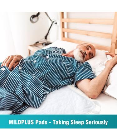 Extra Large Washable Bed Pad with 8 Handles | 34 x 52 4-Layer Leakproof Underpad for Incontinence | Reusable Chucks Pad (Blue) - 1 Pack - Buy Online on GoSupps.com