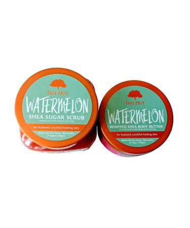 Tree Hut Watermelon Shea Sugar Scrub + Whipped Body Butter Bundle - Buy Online on GoSupps.com