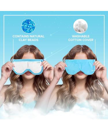 JJ CARE Lavender-Scented Moist Heat Eye Compress - Microwavable Eye Mask for Dry and Irritated Eyes - Buy Online on GoSupps.com