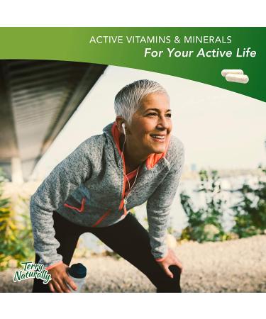 Terry Naturally BioActive Magnesium Complex (2 Pack) - 60 Vegan Capsules - Supports Heart Health with Vitamin B6, Zinc, and Magnesium - 120 Servings - Buy Online on GoSupps.com