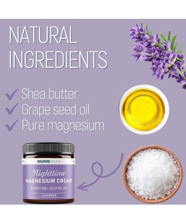 Nighttime Magnesium Lotion for Kids | Topical Magnesium Chloride Cream for Legs, Arms, Chest | Lavender Scented - Buy Online on GoSupps.com